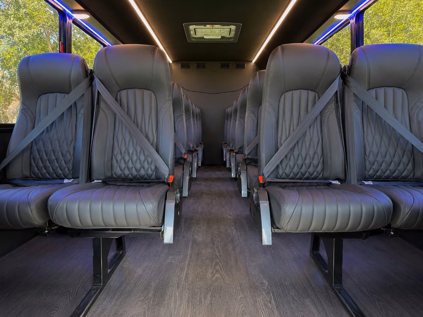 18 passenger minibus inside