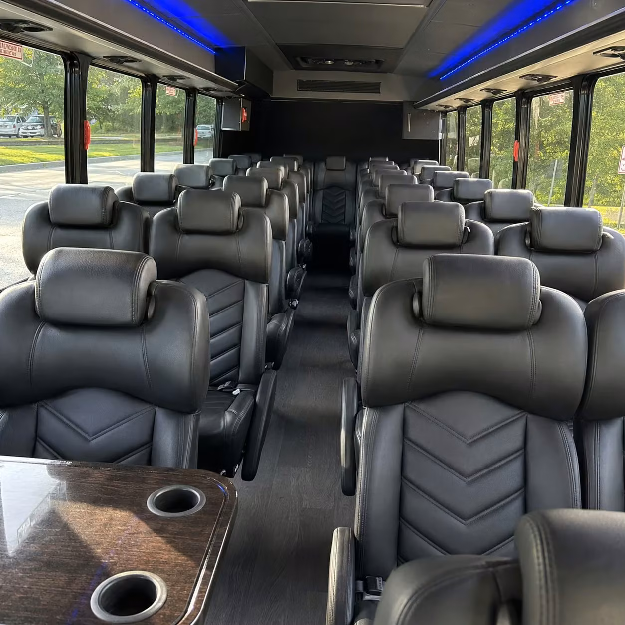 25 passenger minibus interior