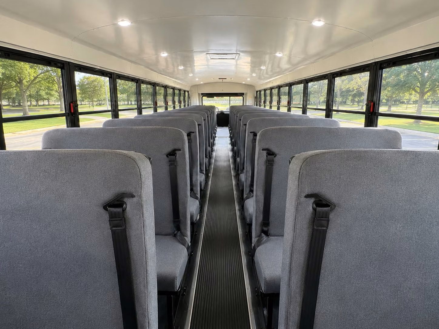 school bus inside